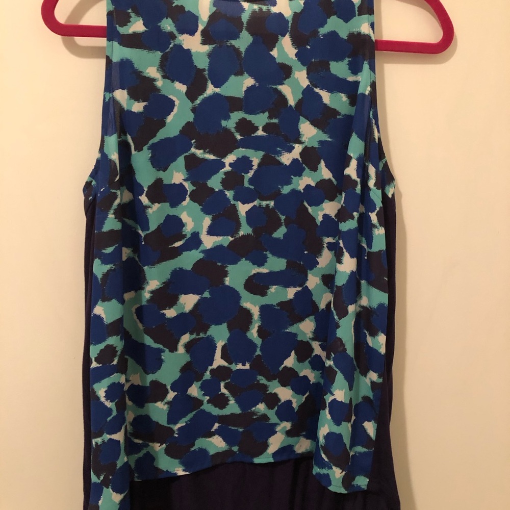 Large Blue Sleeveless Blouse from Aqua - Picture 3 of 5
